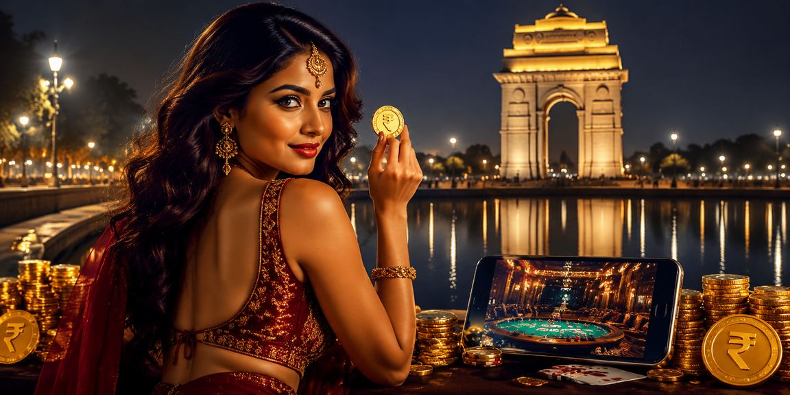 Mobile casino and payment apps at India Gate Delhi
